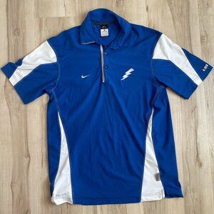 Nike Airforce military drt fit polo shirt bluw white mens M